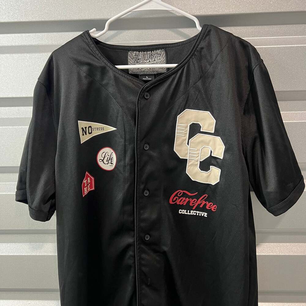 Headgear Classics Black Victory Lane Baseball Jersey Crenshaw